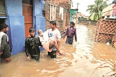 Cyclone Ockhi relief in Kerala, India