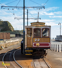 Electric Railway and Coastal Views - Douglas, Isle of Man.