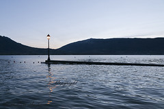 Lumière au bord du lac d'Annecy