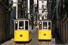 Lisboa (Lissabon) Standseilbahnen 1989, 2003, 2008 und 2018