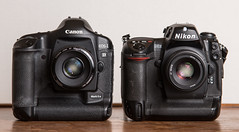Canon EOS-1D Mark II N (2005) / Nikon D2X  (2005)