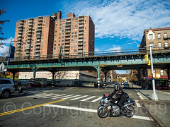 Intersection of West 204th Street and Nagle Avenue, Inwood, New York City
