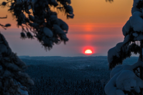 a view from Neulamäki hill January 2018