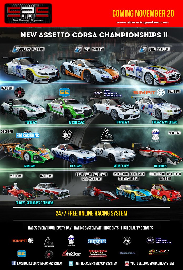Sim Racing Systems - New SRS Assetto Corsa Championships