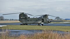 Chinook air drop to snowed in Cumbria