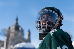 Mayor Melvin Carter at Red Bull Crashed Ice, St Paul MN