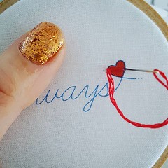 I've done the first bit of stitching of the year today 🎉 Hoping to have this little design online this weekend. It'll be free to subscribers of my newsletter 🎈