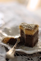 Chocolate Vanilla Slice 