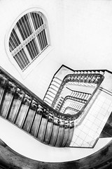 stairwells in b/w