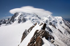Mont Blanc and UFO