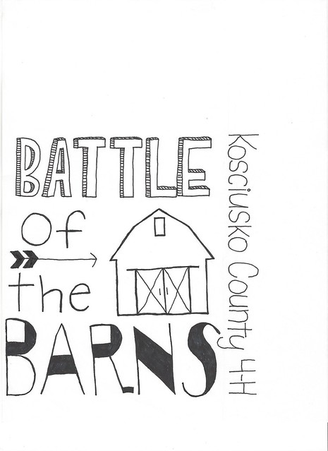 Bekah's battle of the barns t-shirt design #2