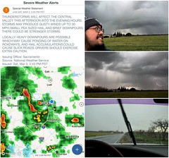 Thunderstorms Erupt Around California (3-3-2018)