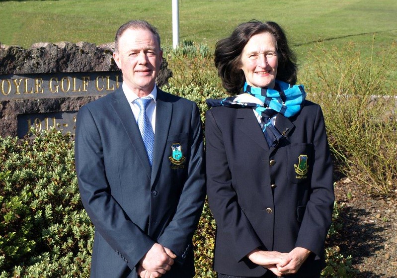 Boyle Golf Club Captains for 2018, Terry Canning and Marie Hanmore-Cawley