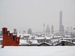 Snow on Bologna