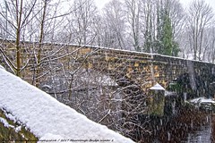 Snow at Mearclough Bridge