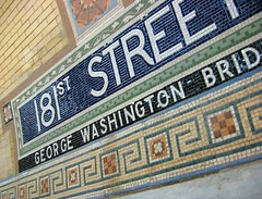 181st Subway tiles