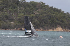 Mono-hulled sportboats on Sydney Harbour