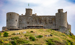 Harlech and Castle.  Harlech, North West Wales. UK.