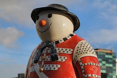 Walking with the Snowman, Media City, Salford