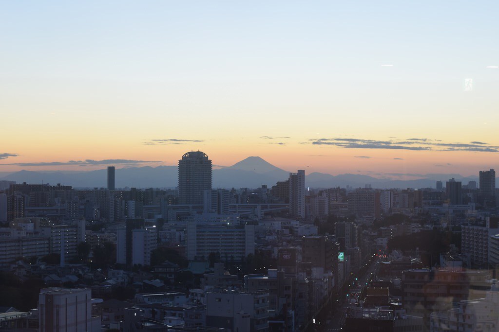 La inmensa Tokio. El Monte Fuji al fondo.