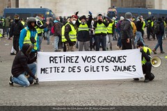 Paris, manifestation du 12 janvier 2019 des Gilets Jaunes Acte IX
