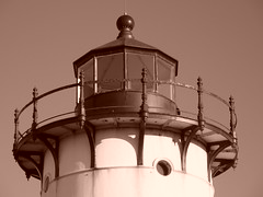 Race Point Lighhouse in Sepia