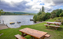 The Pier Cafe, Loch Shin, Lairg, Scotland. UK.