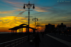 Winter Sunset in Coney Island