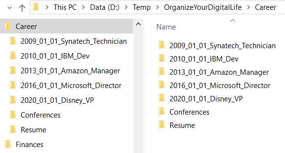 Organize Folders By Date