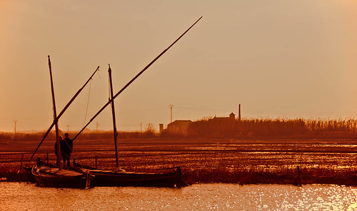 viaje sunset valencia rio atardecer barca barco ship paisaje pantano 2010 orilla ribera albufera fallas d90 vamdlt