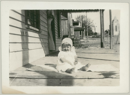 Child on porch