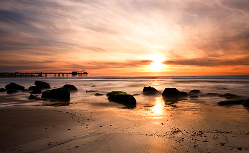 california longexposure sunset beach water clouds pier moss rocks sandiego lajolla scripps