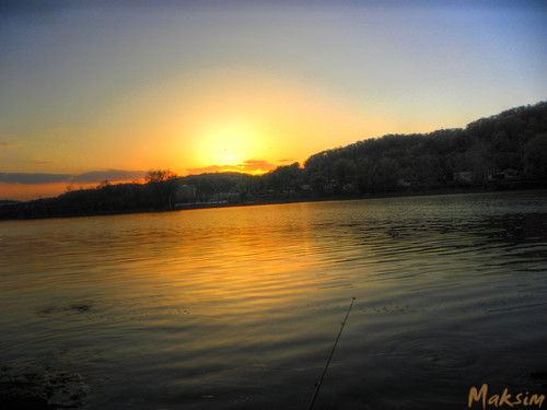blue sunset orange fish west reflection ball fishing glow elizabeth rod mon hdr allegheny maksim
