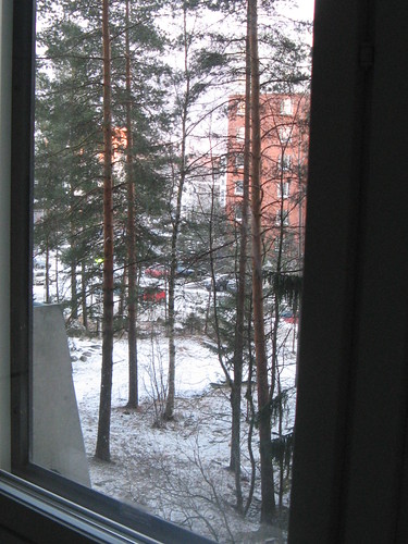 winter white snow window suomi finland view finnish tampere hervanta mikontalo tampereuniversityoftechnology finlandtampere