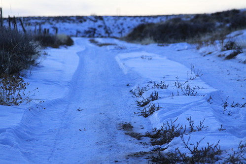 road blue winter sunset cold tracks tiretracks cartracks