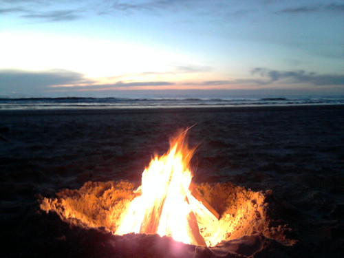 sea sky beach sunrise fire north bonfire