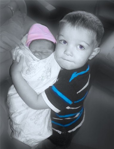 family pink blue boy portrait bw baby girl face children eyes child stripes newborn cousin selective