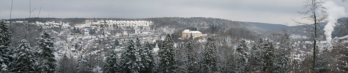 winter panorama germany deutschland schwarzwald januar 2010 neuenbürg
