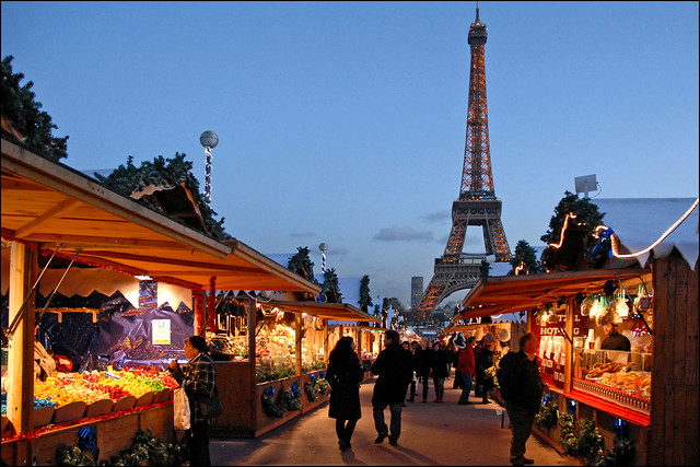 Le marché de Noël européen au Trocadéro (Paris)