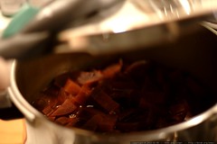 beets in the pressure cooker 