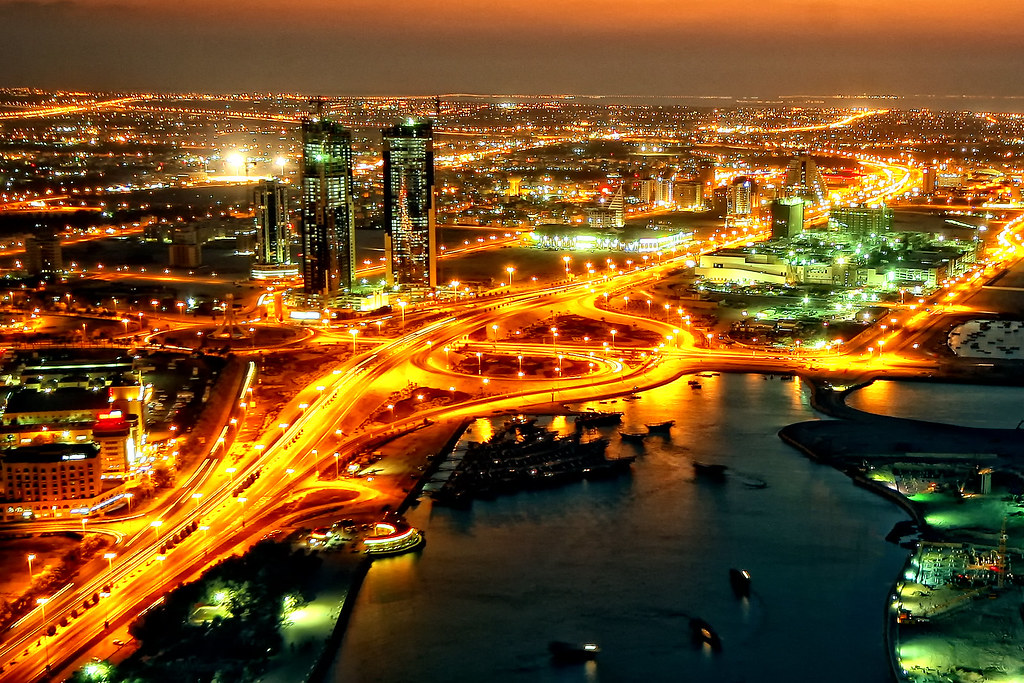 Manama at Night - Bahrain