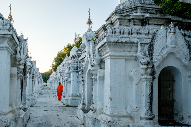 Monk at Kuthodaw Pagoda