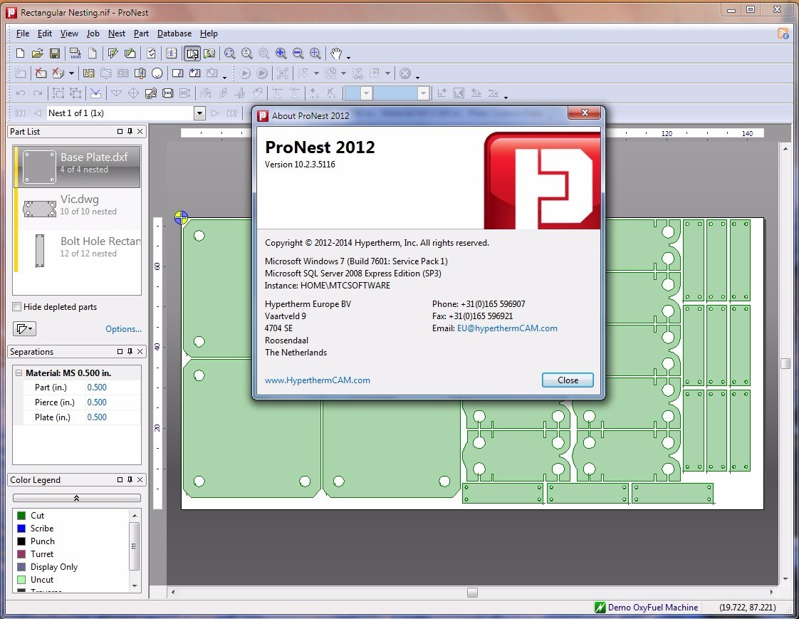 Working with ProNest 2012 full license