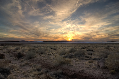 sunset arizona desert hdr