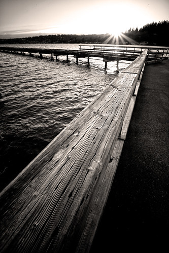 park wood sunset lake texture pier washington log boom railing kenmore