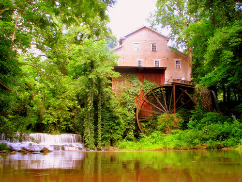 mill waterfall tn tennessee waterwheel 1873 franklincounty fallsmill bmok fallsmillfalls bmok2