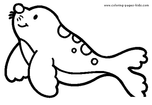 california sea lion coloring pages - photo #24