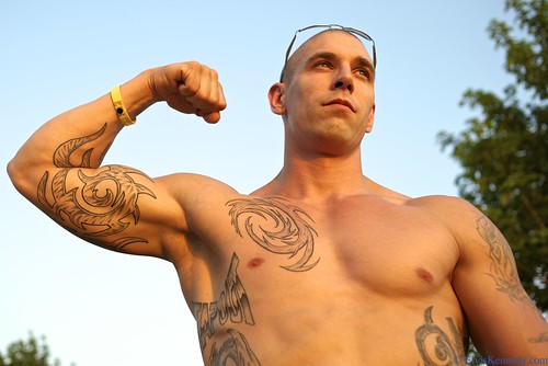 carnival sunset summer sun man guy pecs muscles festival wisconsin nude model nikon unitedstates arms arm skin muscle barechested chest ripped fair tatoos tatoo workout biceps tough wi pumped pectoral depere celebratedepere