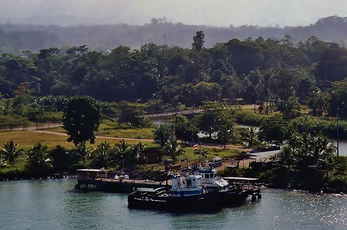landscape boats coast costarica centralamerica