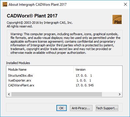 Information about Intergraph CADWorx V2017 17.0.0 SPLM2012 full version